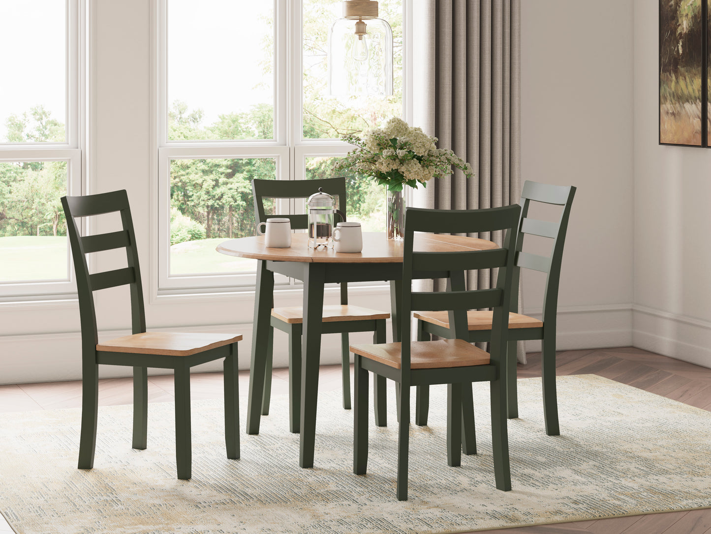 Georgina Round Table - Natural Blue