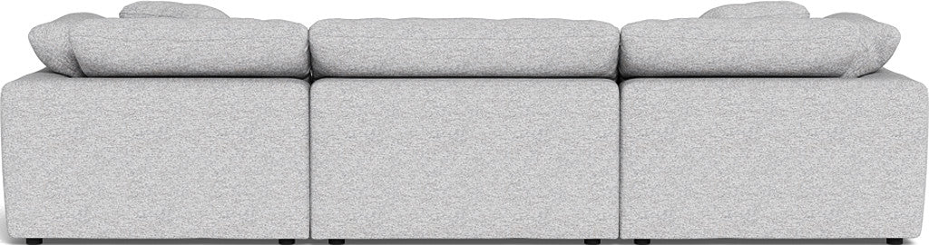 Fluffy 133.5" 3pc Sofa - Delray Smoke