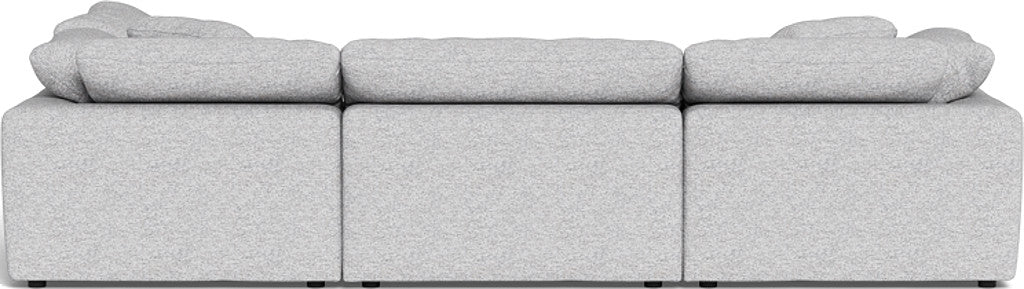 Fluffy 133.5" 4 Piece Sectional w/Otto - Delray Smoke