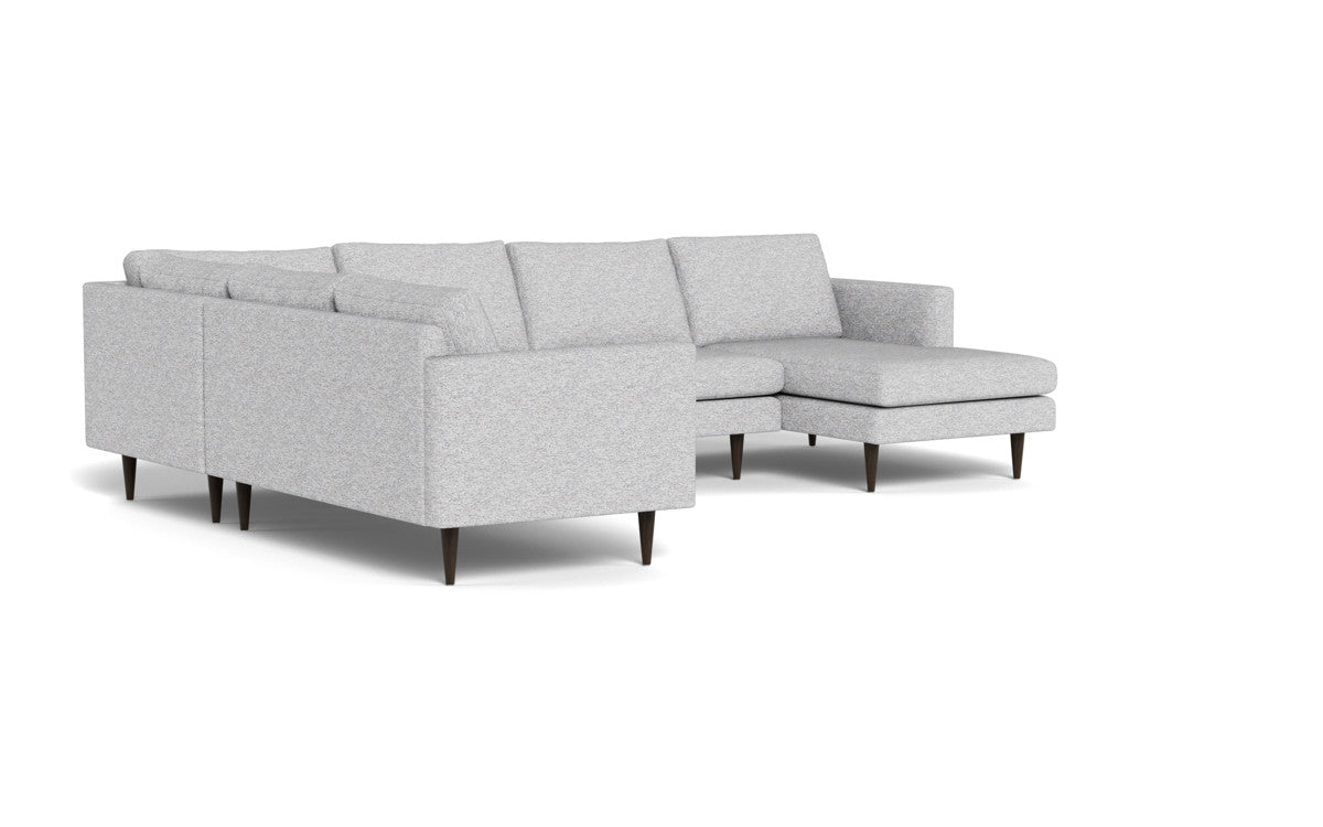 Wallace 130" Untufted Corner Sectionals w. Right Chaise - Curious Snow