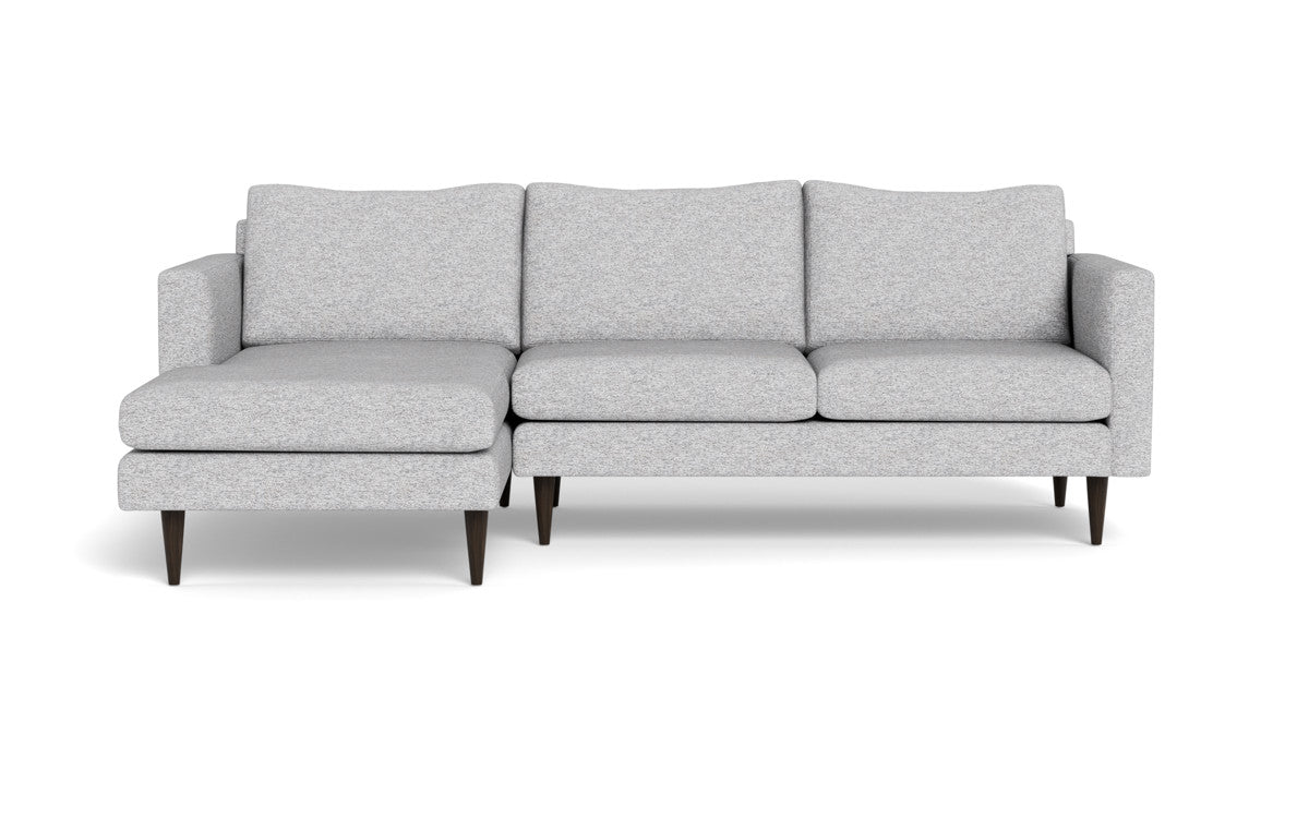 Wallace 98" Untufted Left Chaise Sectional - Delray Smoke