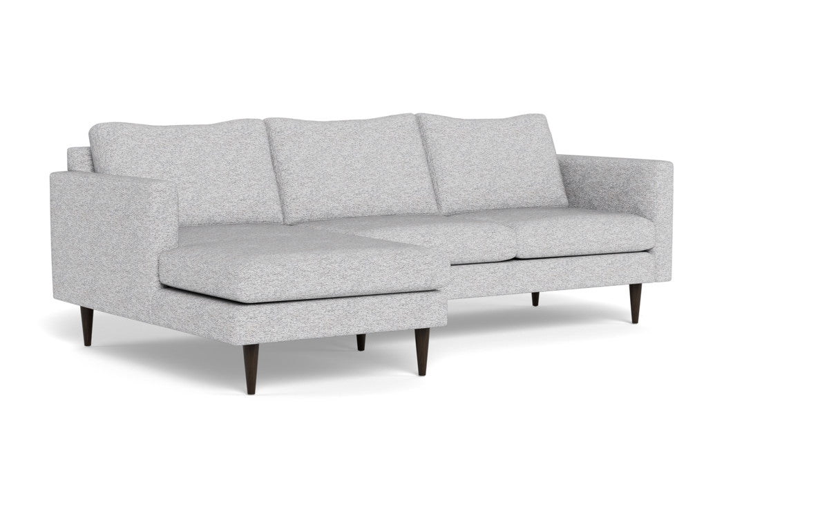 Wallace 98" Untufted Left Chaise Sectional - Delray Smoke