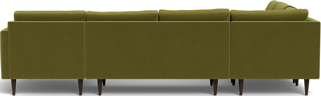 Wallace 130" Untufted Corner Sectionals w. Right Chaise - Delray Smoke