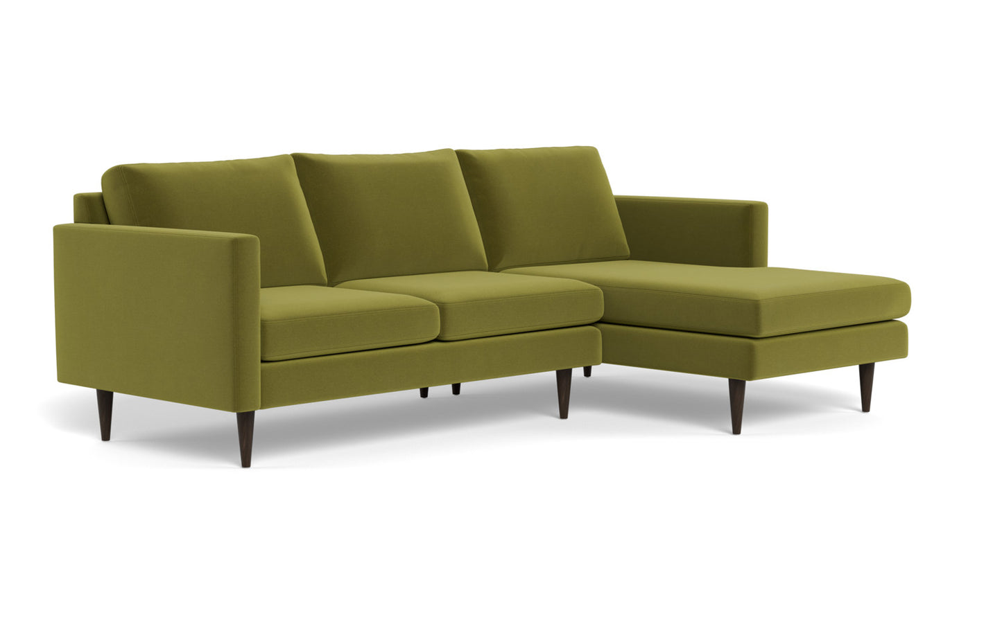 Wallace 98" Untufted Right Chaise Sectional - Dream Apple