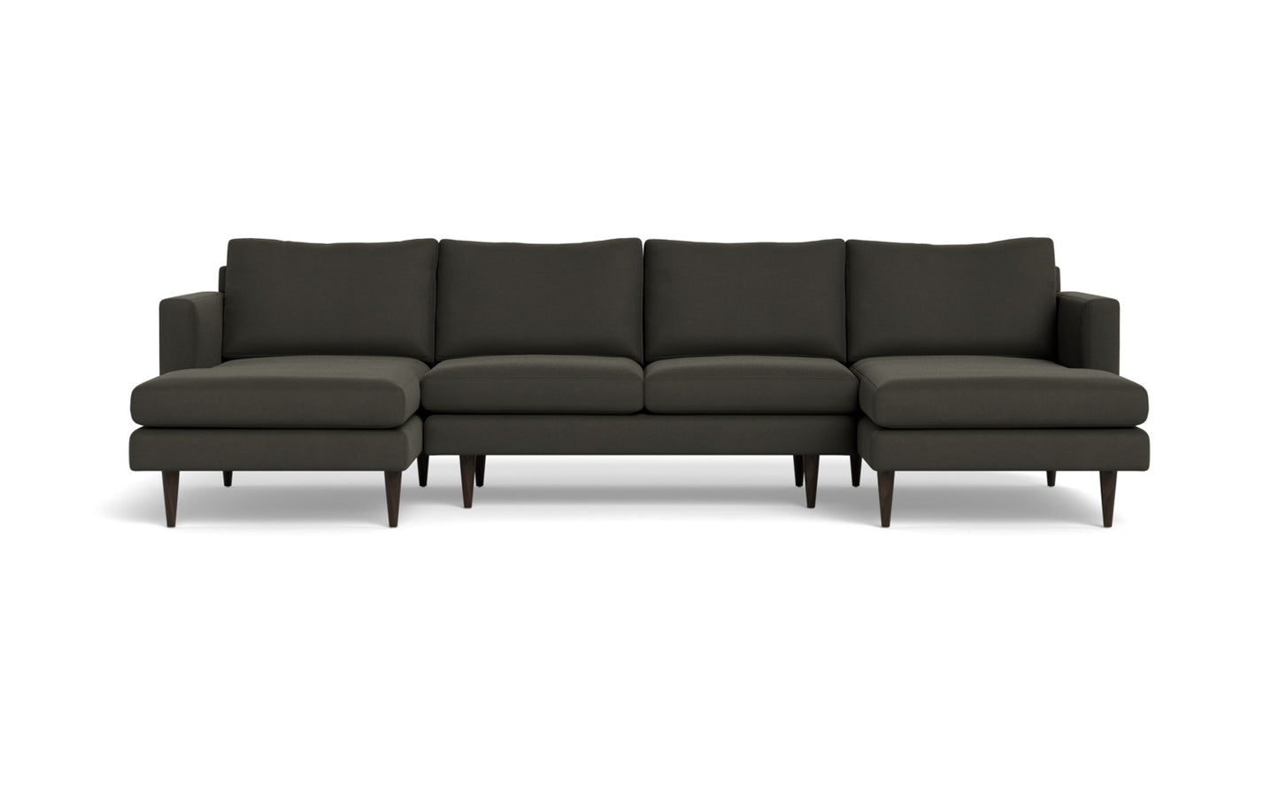 Wallace 126" Untufted Double Chaise U Sectional