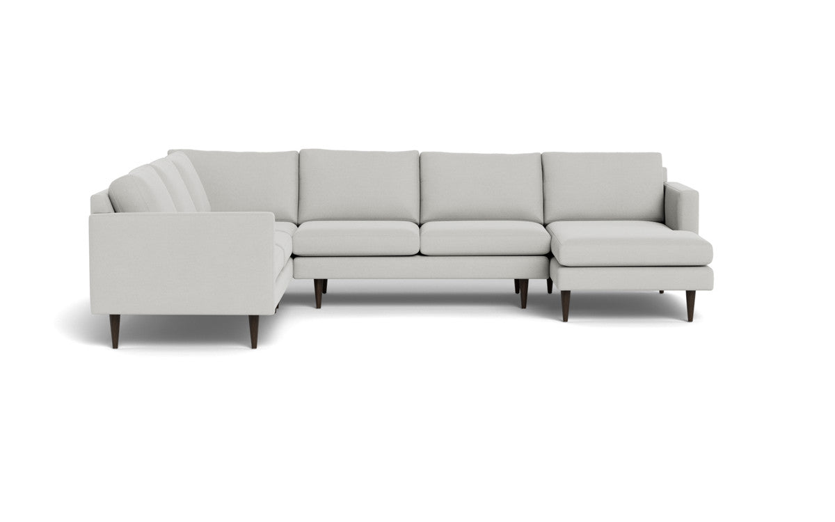 Wallace 130" Untufted Corner Sectionals w. Right Chaise - Dream Dove