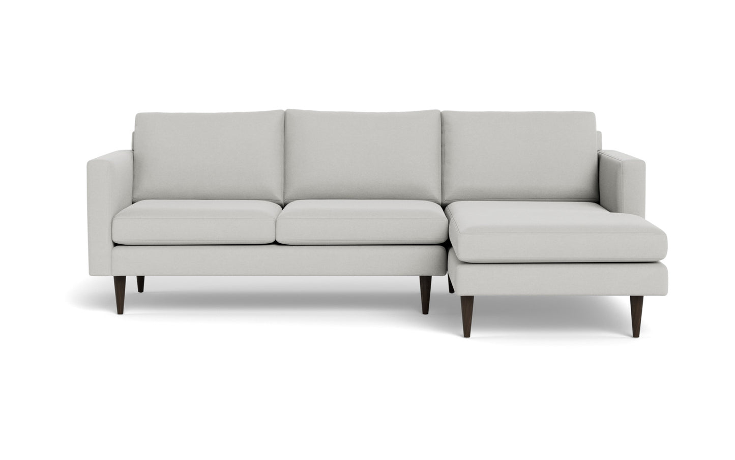 Wallace 98" Untufted Right Chaise Sectional - Dream Chocolate