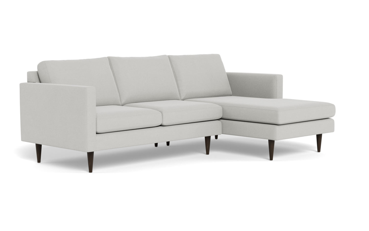 Wallace 98" Untufted Right Chaise Sectional - Dream Dove