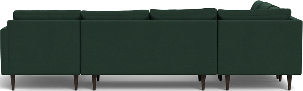 Wallace 130" Untufted Corner Sectionals w. Right Chaise - Dream Forest