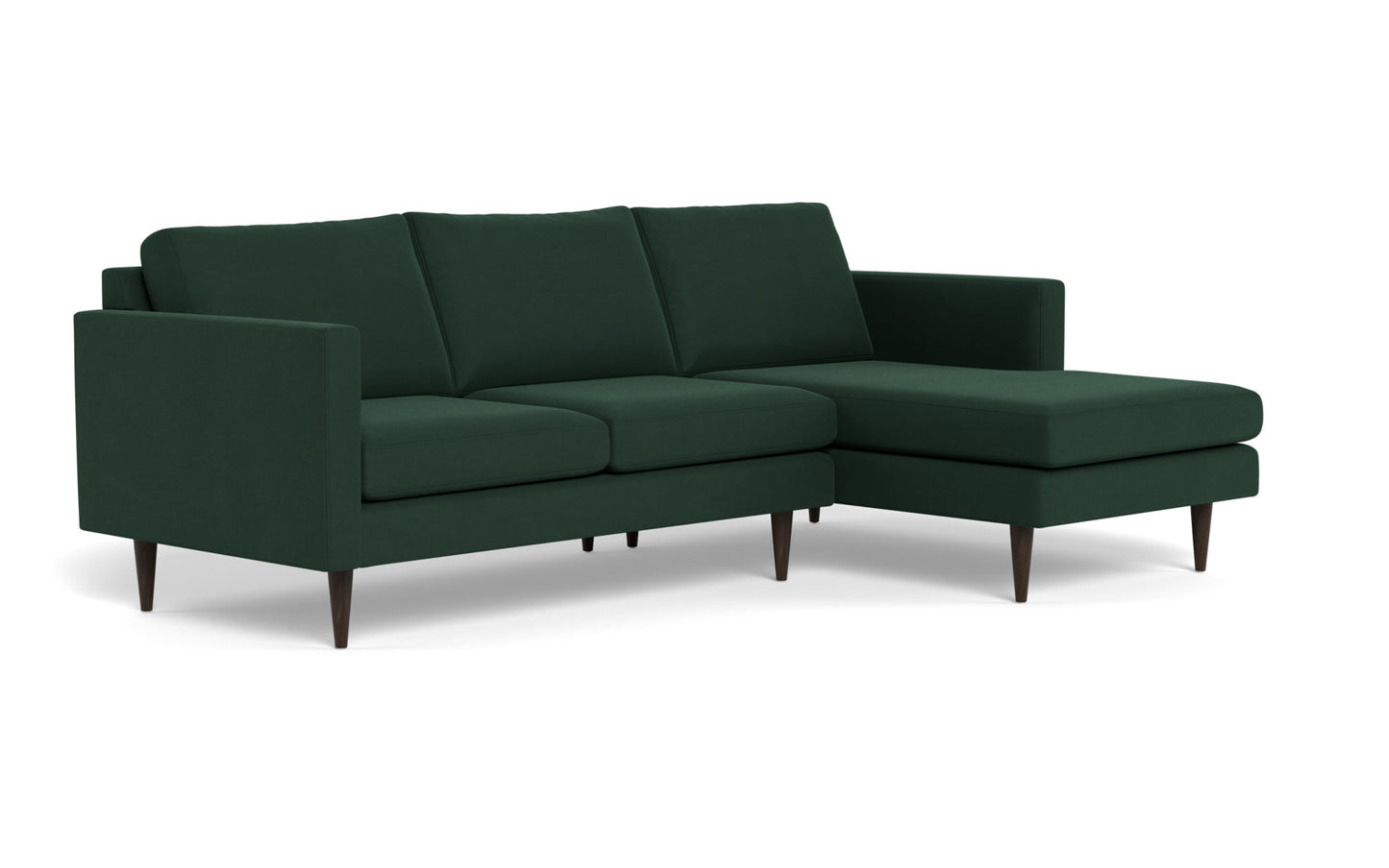 Wallace 98" Untufted Right Chaise Sectional - Dream Forest