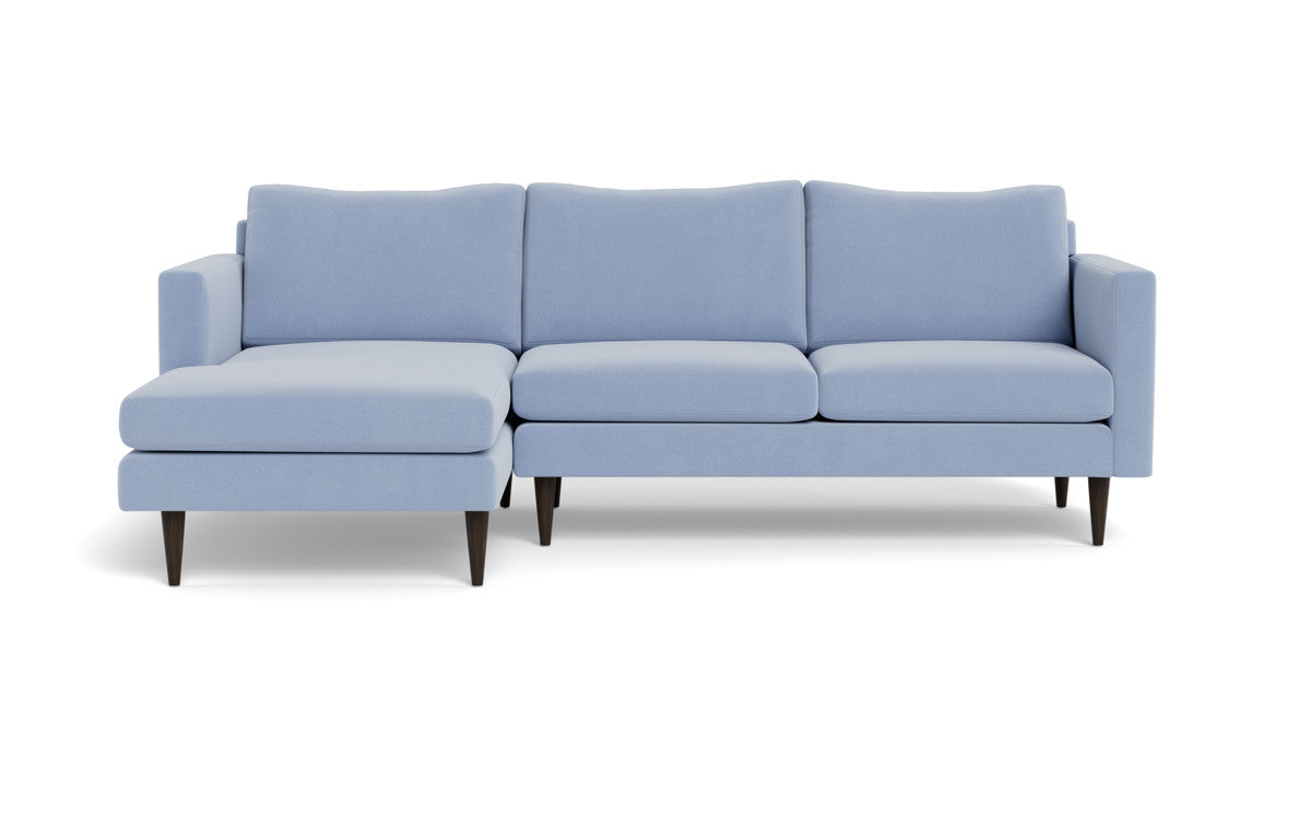 Wallace 98" Untufted Left Chaise Sectional - Dream French Blue