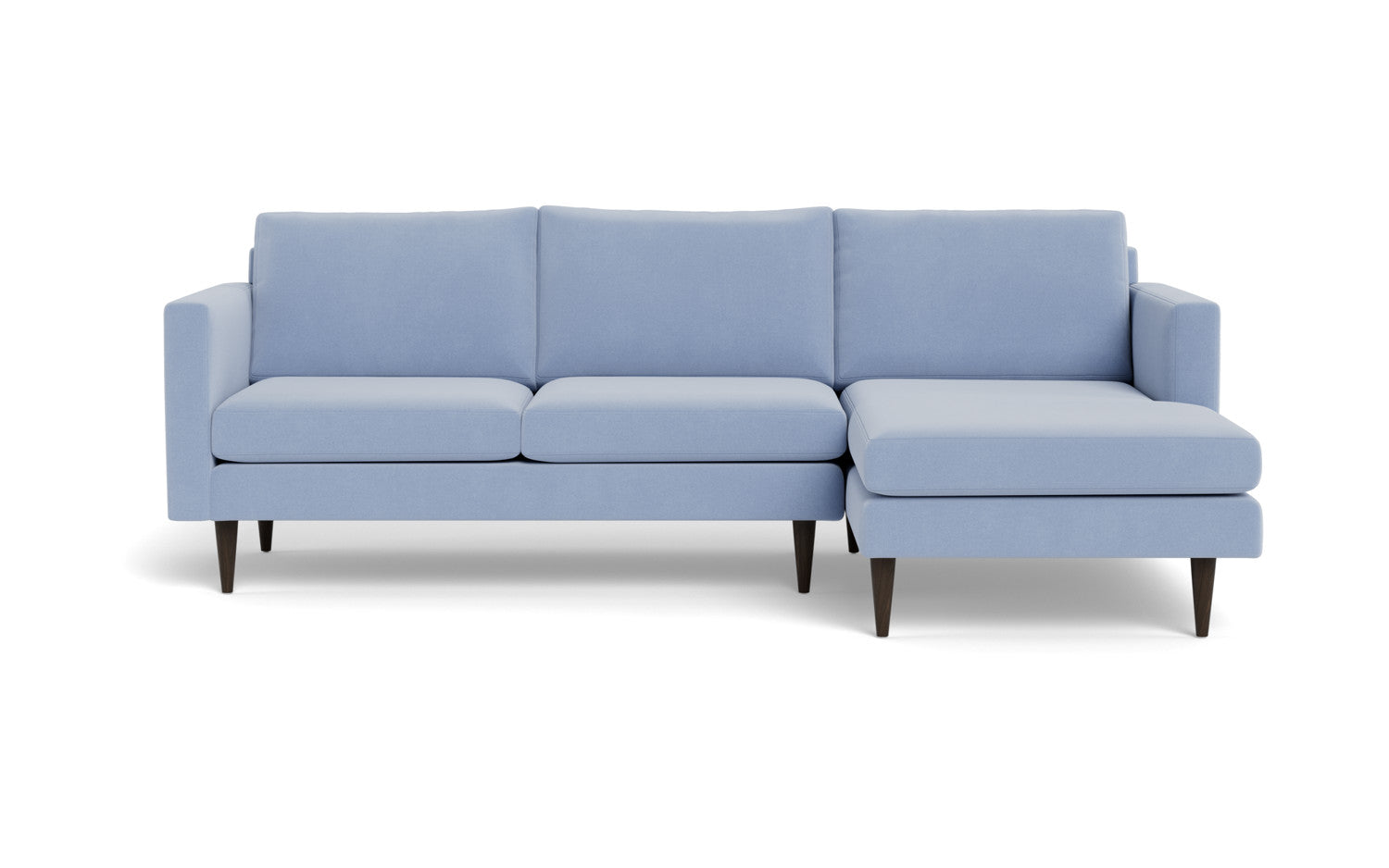 Wallace 98" Untufted Right Chaise Sectional - Dream French Blue