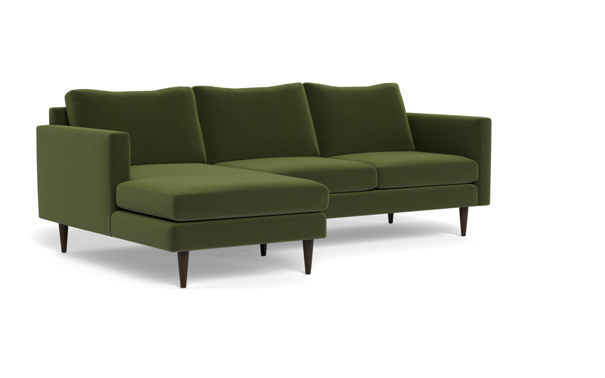 Wallace 98" Untufted Left Chaise Sectional - Dream Olive