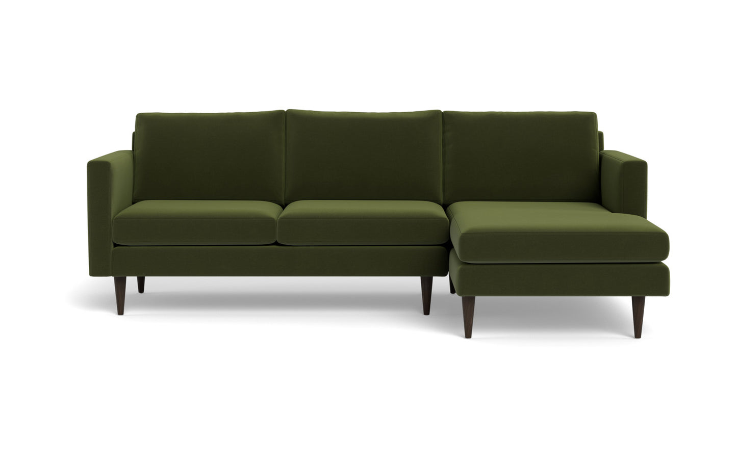 Wallace 98" Untufted Right Chaise Sectional - Dream Olive