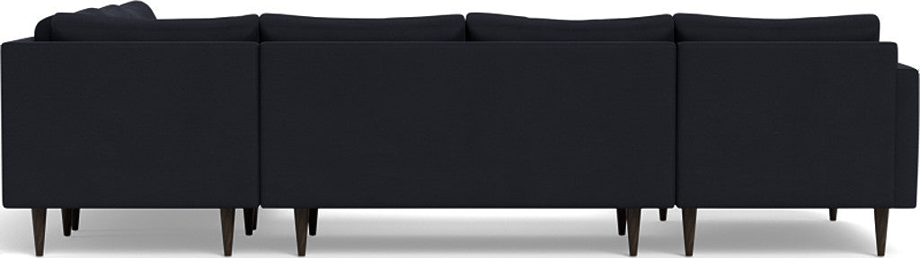 Wallace 130" Untufted Corner Sectionals w. Left Chaise - Dream Onyx