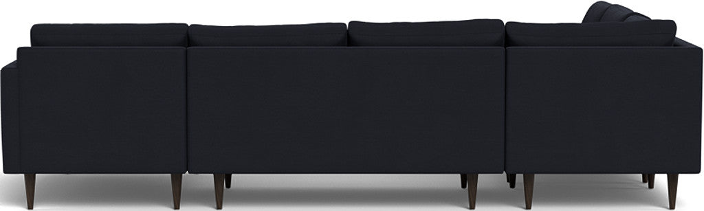 Wallace 130" Untufted Corner Sectionals w. Right Chaise - Dream Olive