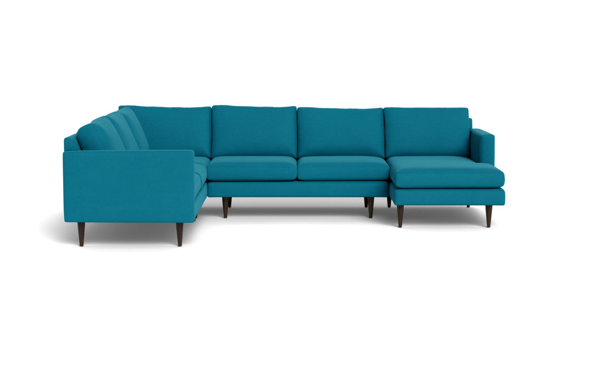 Wallace 130" Untufted Corner Sectionals w. Right Chaise - Dream Pool