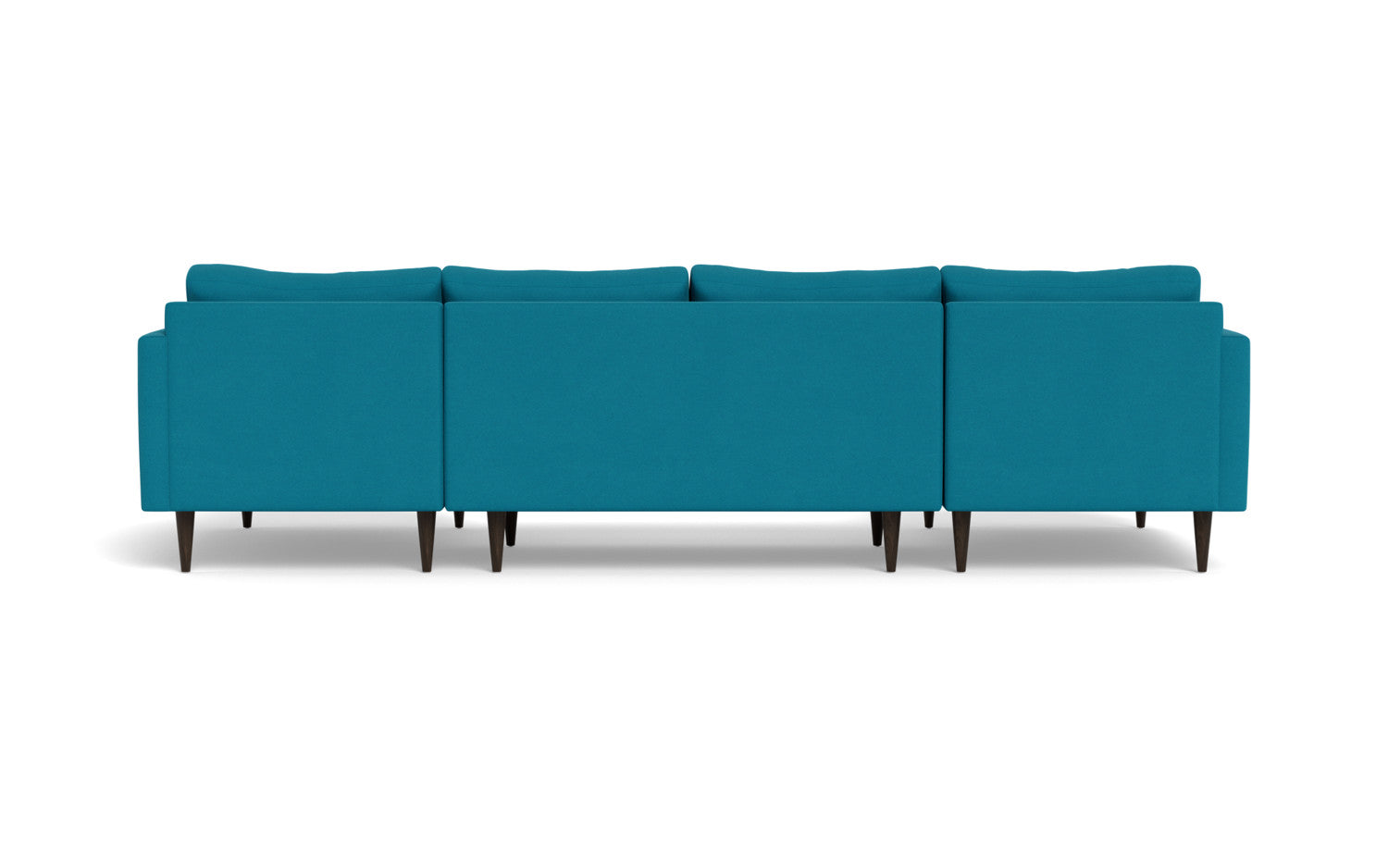 Wallace 126" Untufted Double Chaise U Sectional - Dream Onyx