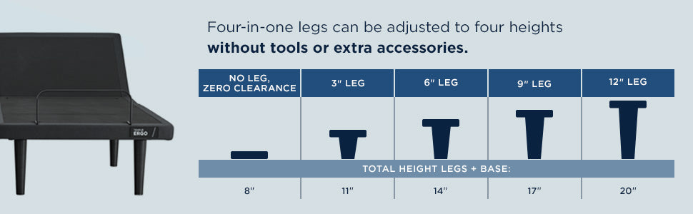TEMPUR-Ergo® Power Base - Split Cal King