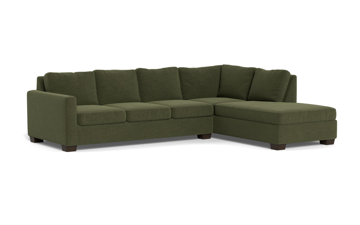 Track 121" Right Chaise Sectional - Elliot Avocado