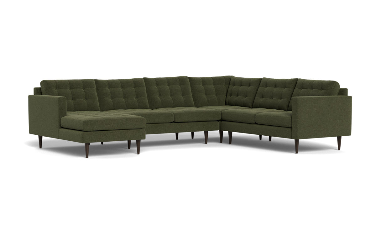 Wallace 131" Corner Sectionals w. Left Chaise - Elliot Avocado