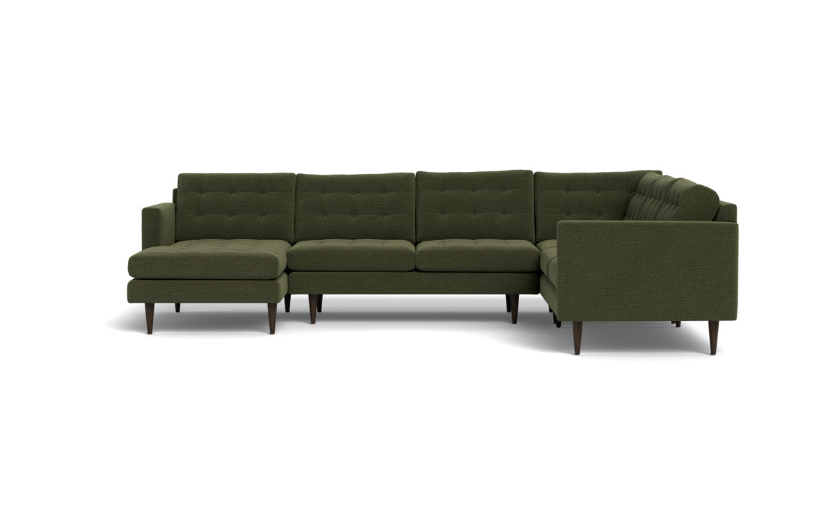 Wallace 131" Corner Sectionals w. Left Chaise - Elliot Avocado