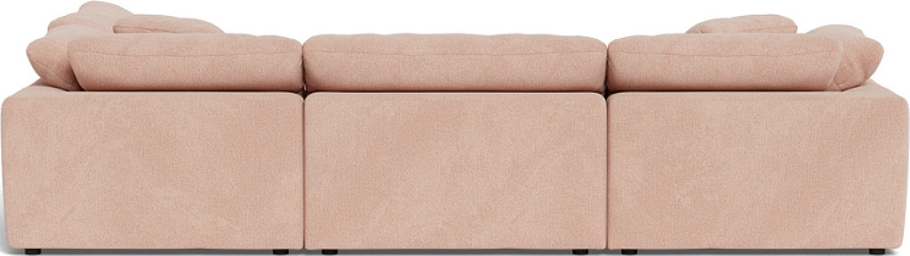 Fluffy 133.5" 4 Piece Sectional w/Otto - Elliot Blush