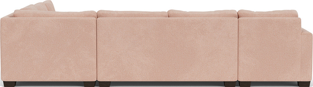 Track 141" Corner Sectionals W. Full Sleeper & Left Chaise - Elliot Blush