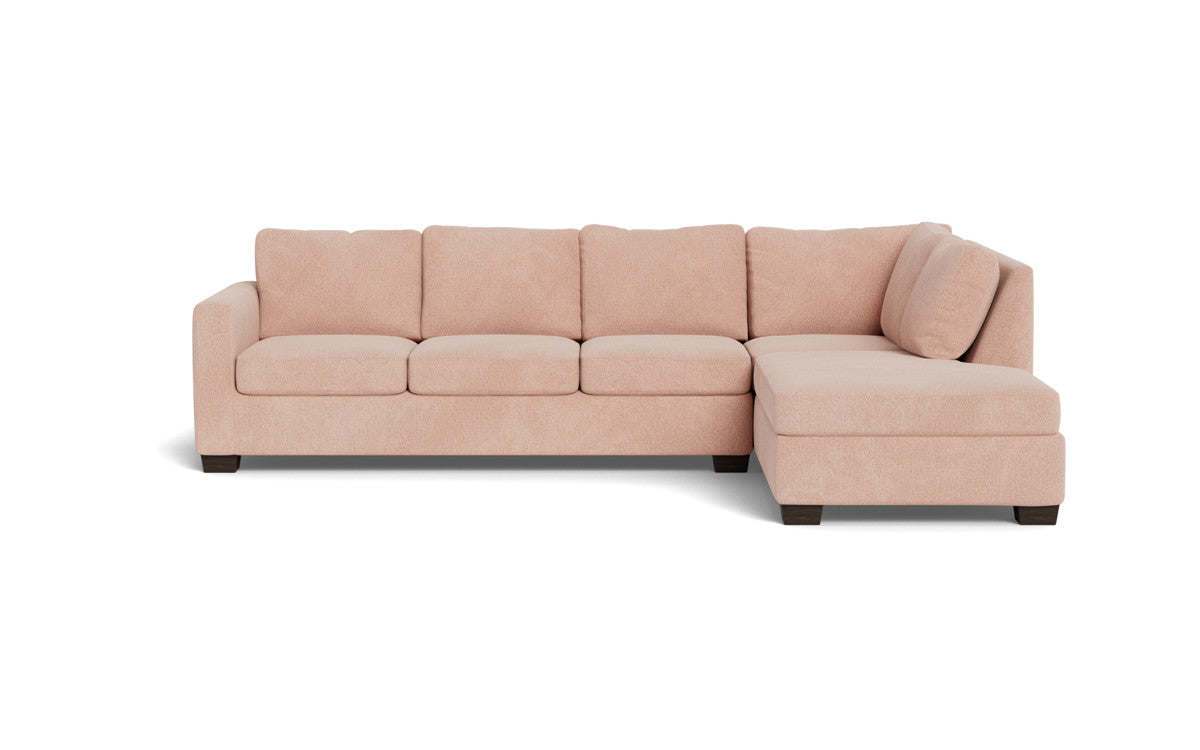 Track 121" Right Chaise Sectional - Elliot Blush
