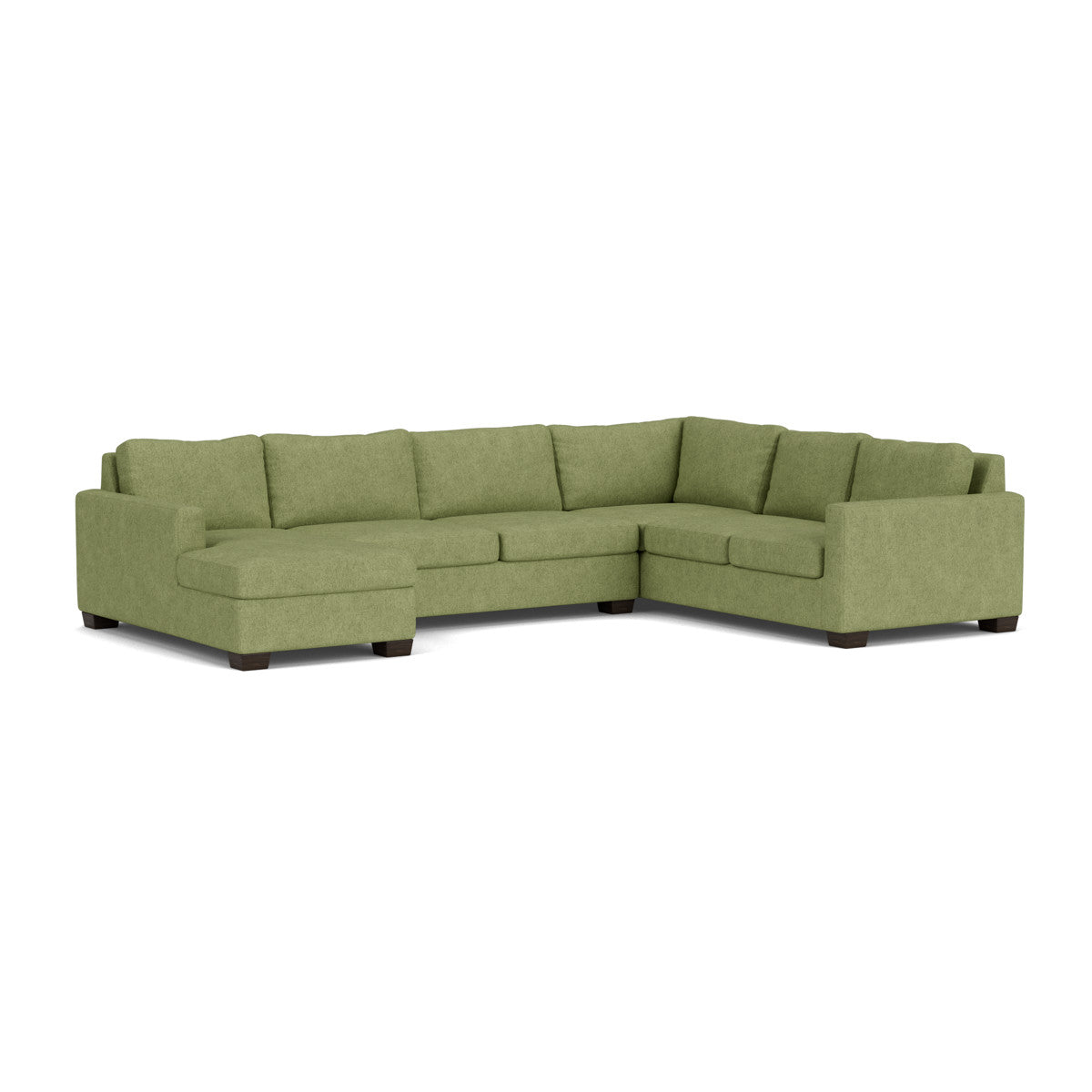 Track 141" Corner Sectionals W. Full Sleeper & Left Chaise - Elliot Celadon
