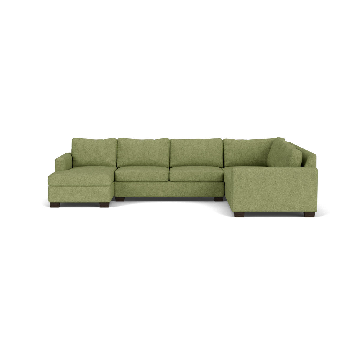 Track 141" Corner Sectionals W. Full Sleeper & Left Chaise - Elliot Celadon