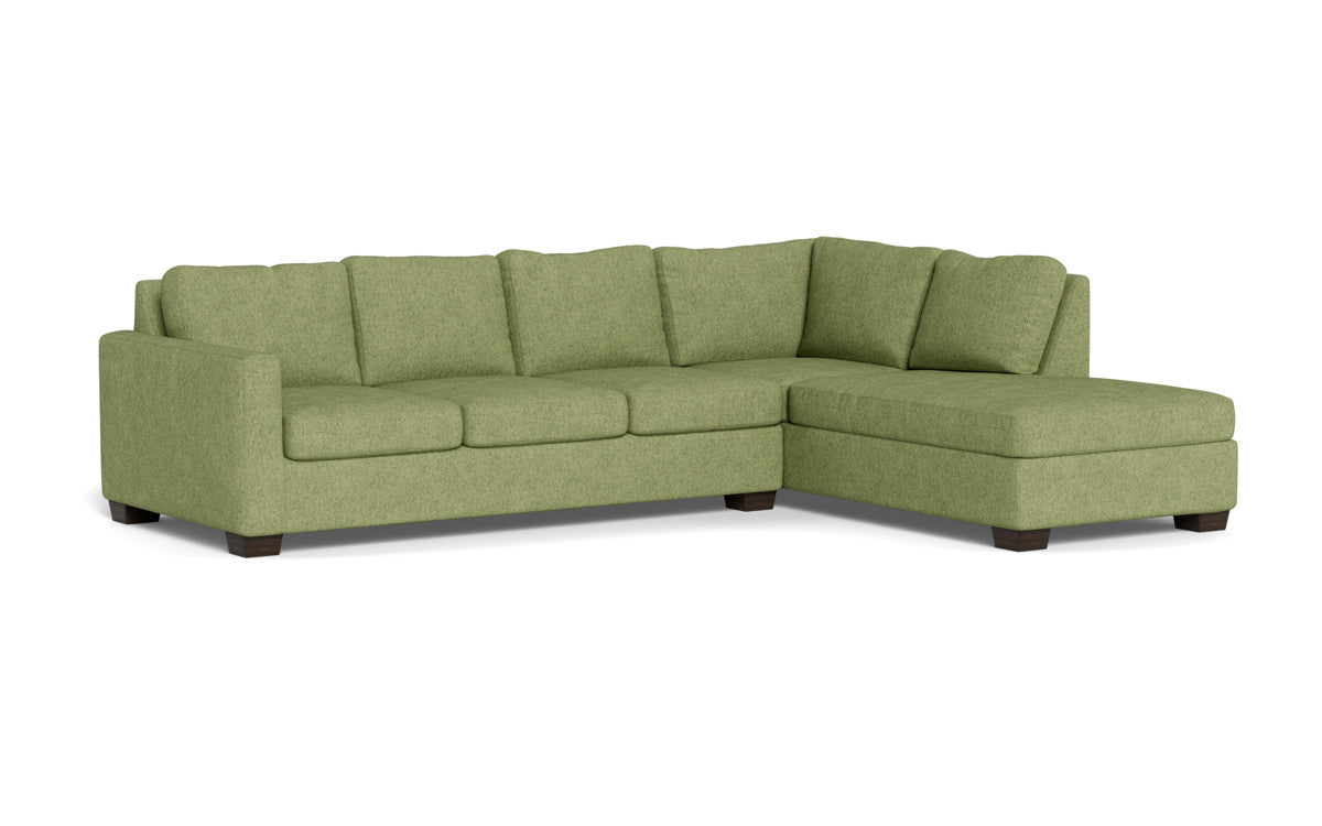 Track 121" Right Chaise Sectional - Elliot Celadon