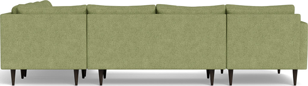 Wallace 130" Untufted Corner Sectionals w. Left Chaise - Elliot Blush