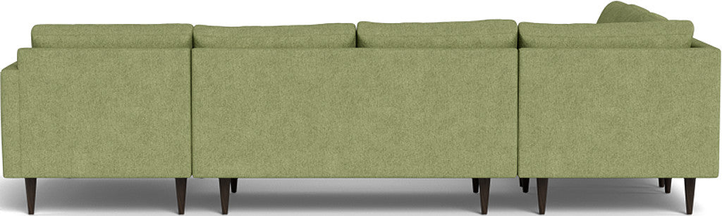 Wallace 130" Untufted Corner Sectionals w. Right Chaise - Elliot Blush