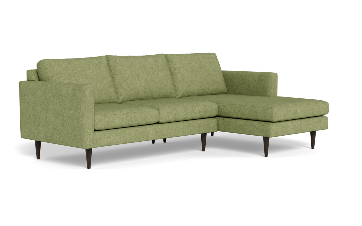 Wallace 98" Untufted Right Chaise Sectional - Elliot Celadon