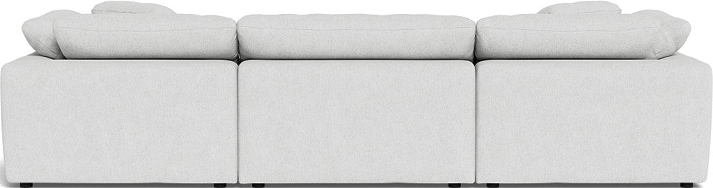 Fluffy 133.5" 3pc Sofa - Elliot Dove