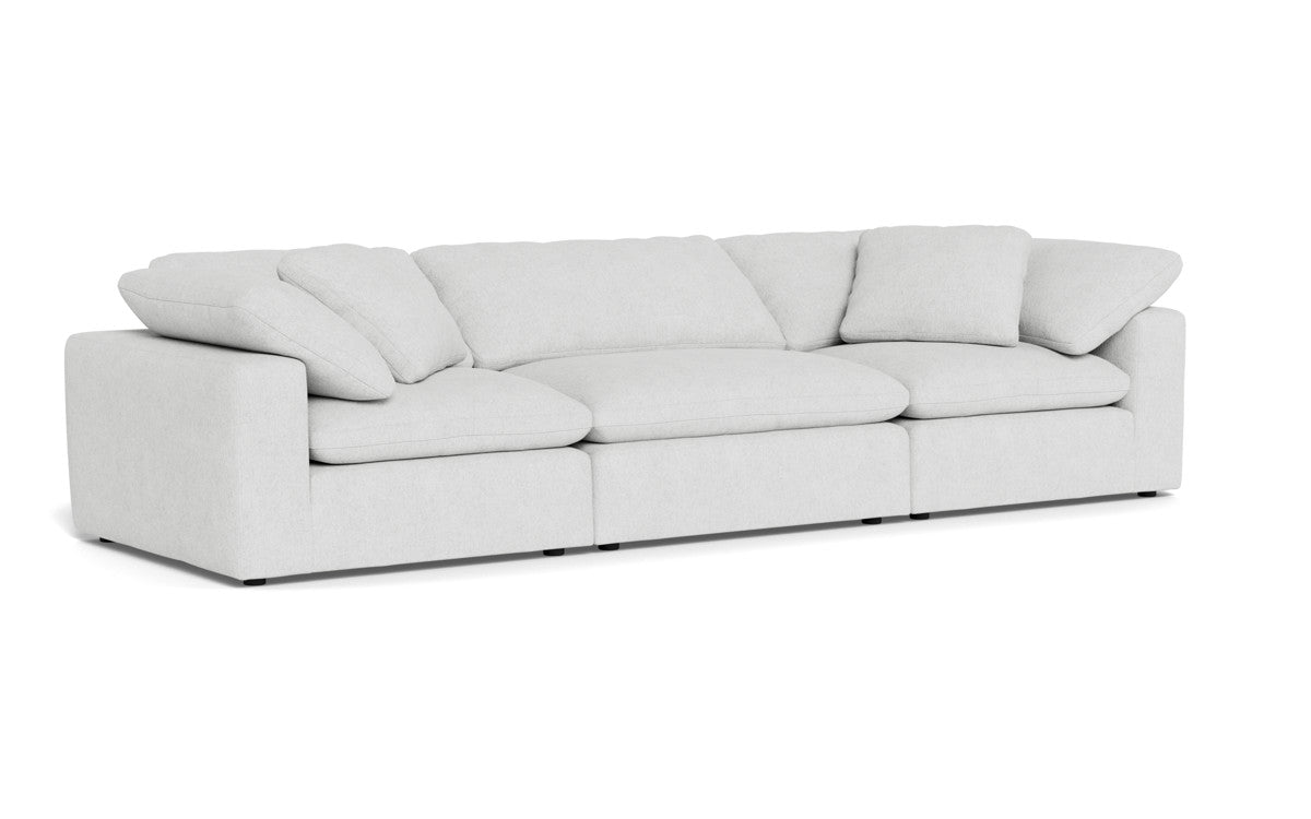 Fluffy 133.5" 3pc Sofa - Elliot Dove