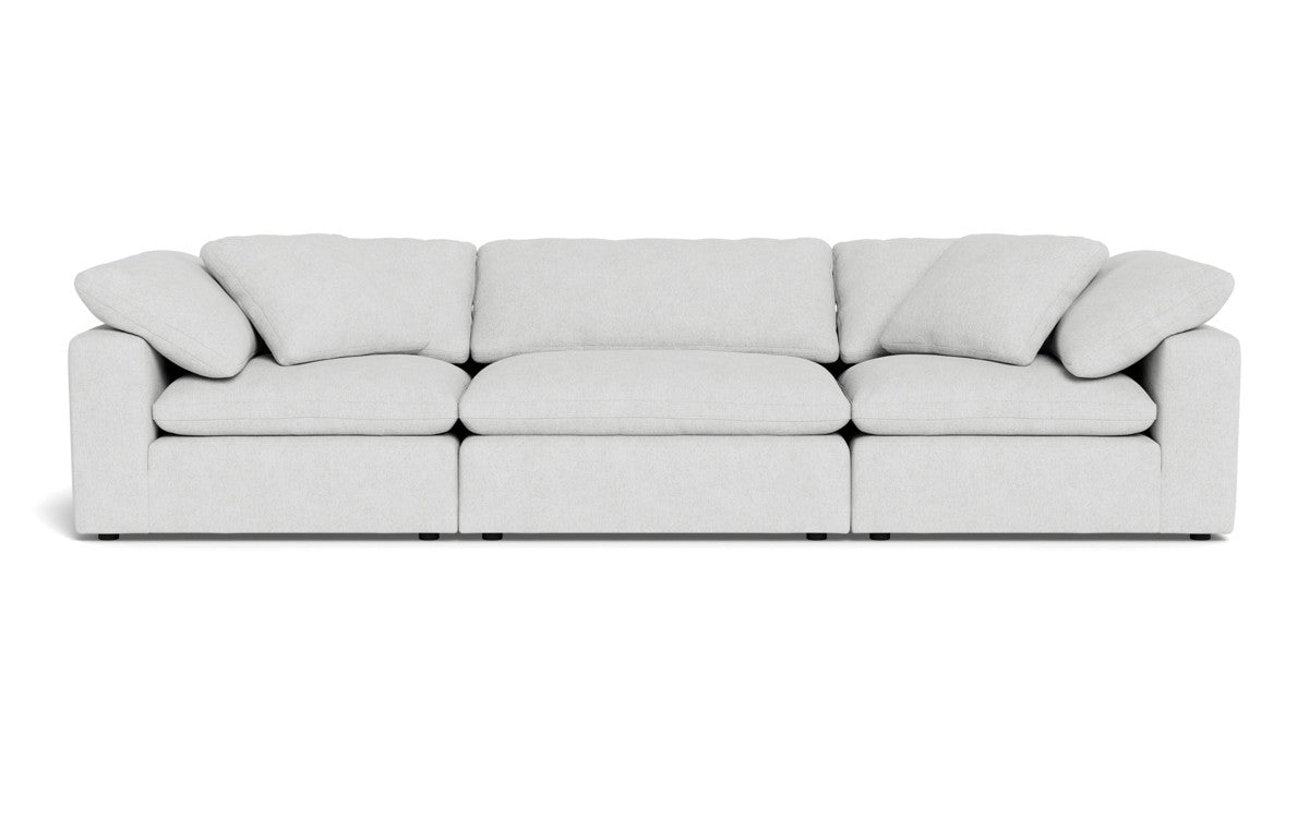 Fluffy 133.5" 3pc Sofa - Elliot Dove