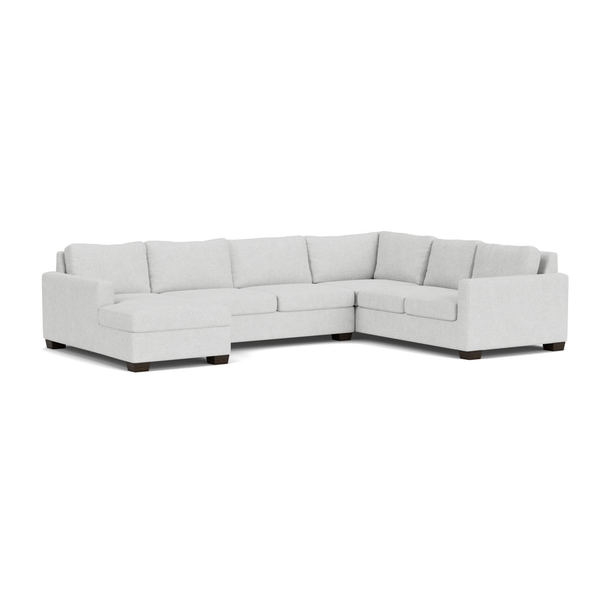 Track 141" Corner Sectionals W. Full Sleeper & Left Chaise - Elliot Dove