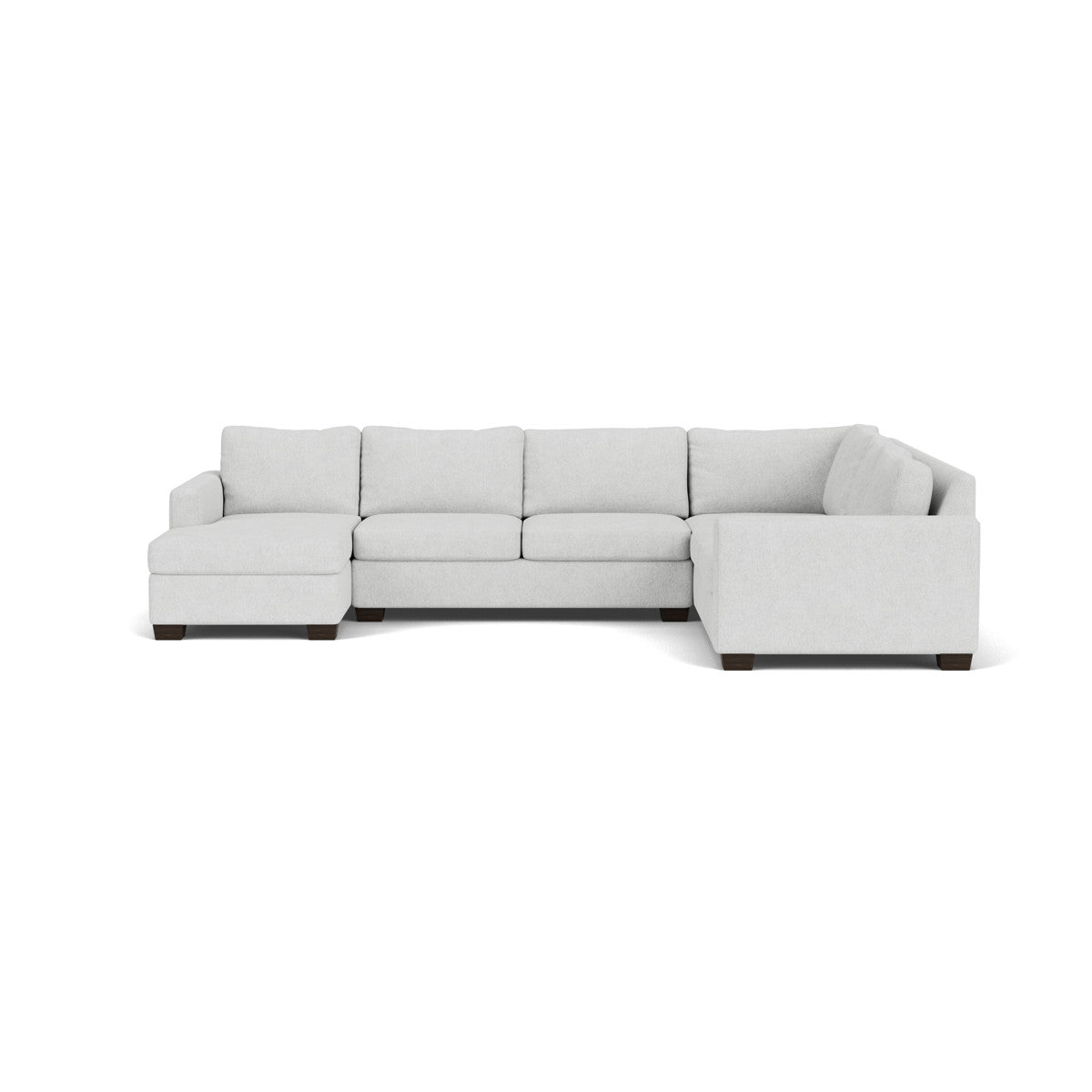 Track 141" Corner Sectionals W. Full Sleeper & Left Chaise - Elliot Dove