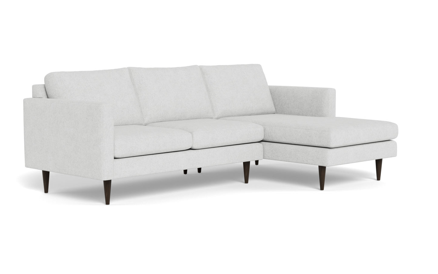 Wallace 98" Untufted Right Chaise Sectional - Elliot Dove