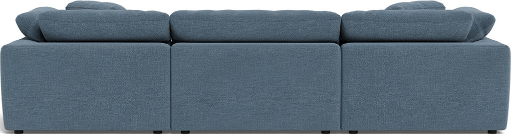 Fluffy 133.5" 3pc Sofa - Elliot French Blue