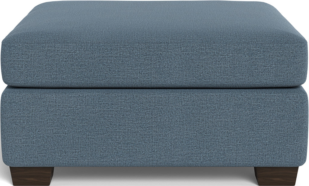 Mesa Storage Cocktail Ottoman - Elliot French Blue