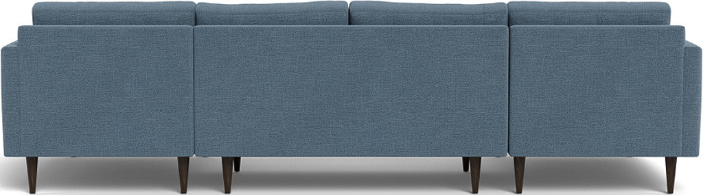 Wallace 126" Double Chaise U Sectional - Elliot French Blue