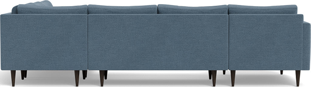 Wallace 130" Untufted Corner Sectionals w. Left Chaise - Elliot Dove