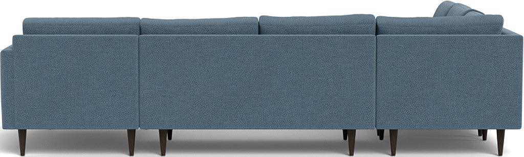 Wallace 130" Untufted Corner Sectionals w. Right Chaise - Elliot Dove