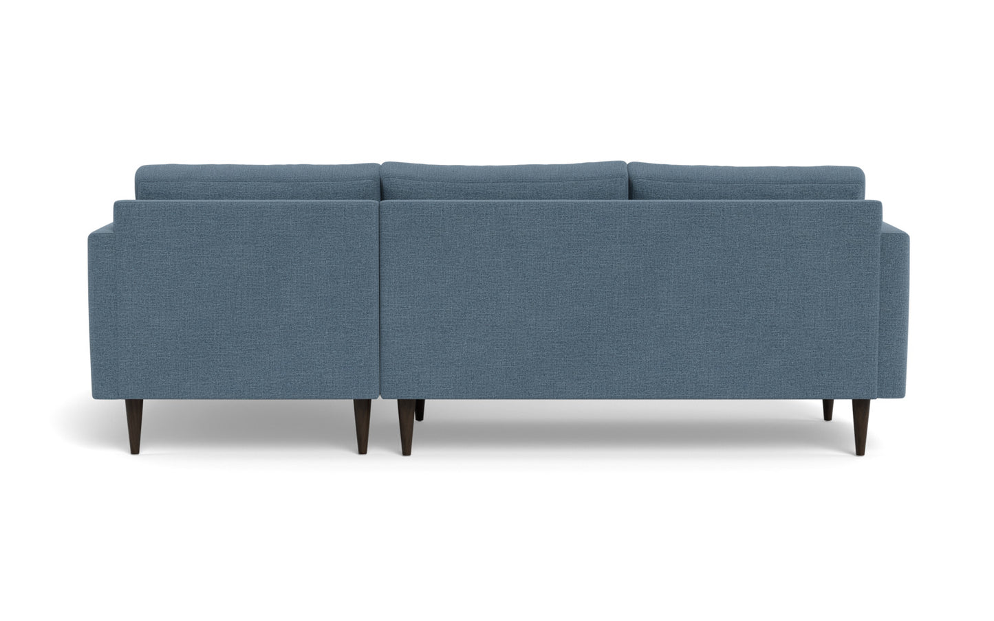 Wallace 98" Untufted Right Chaise Sectional - Elliot French Blue