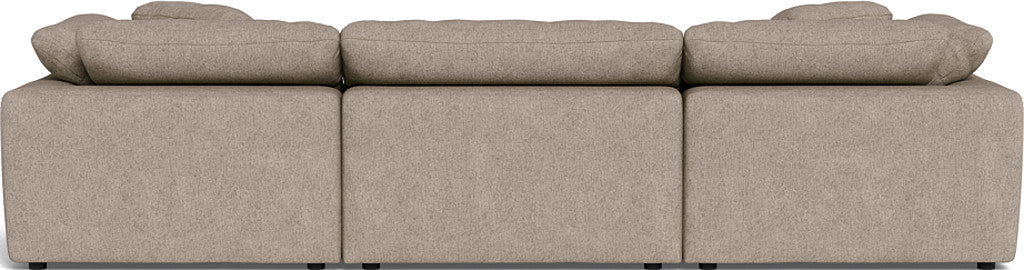 Fluffy 133.5" 3pc Sofa - Elliot Pebble