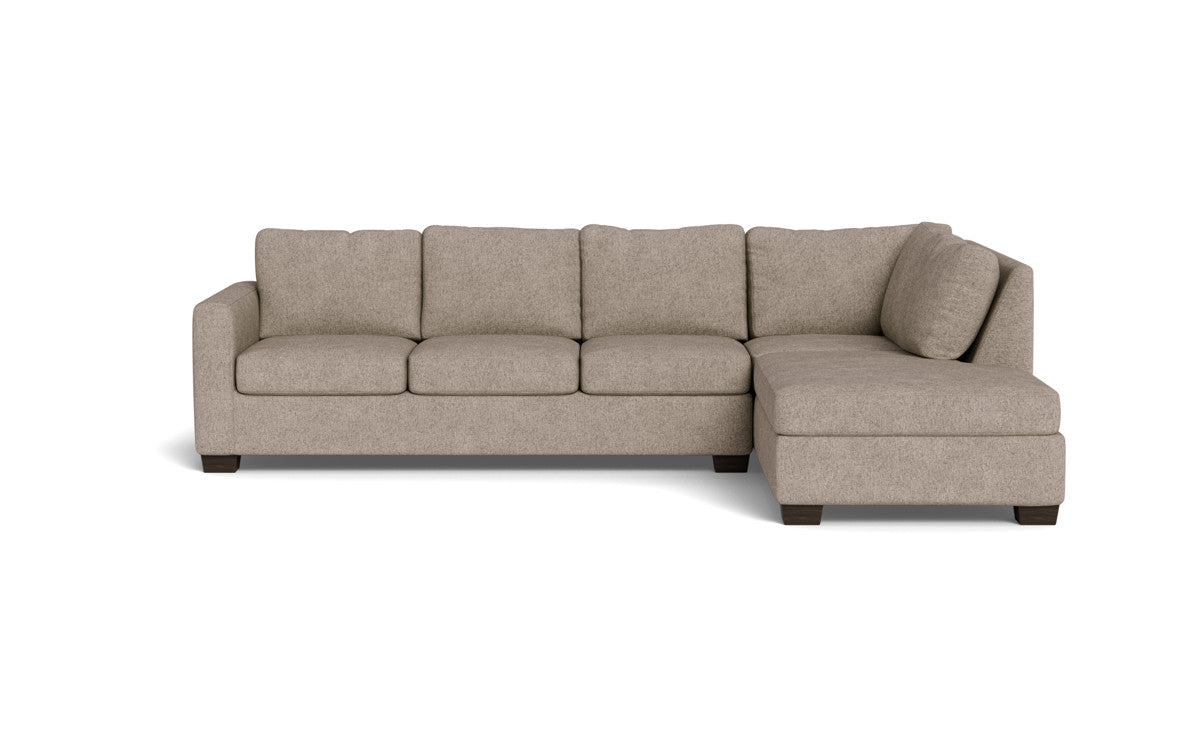 Track 121" Right Chaise Sectional - Elliot Pebble