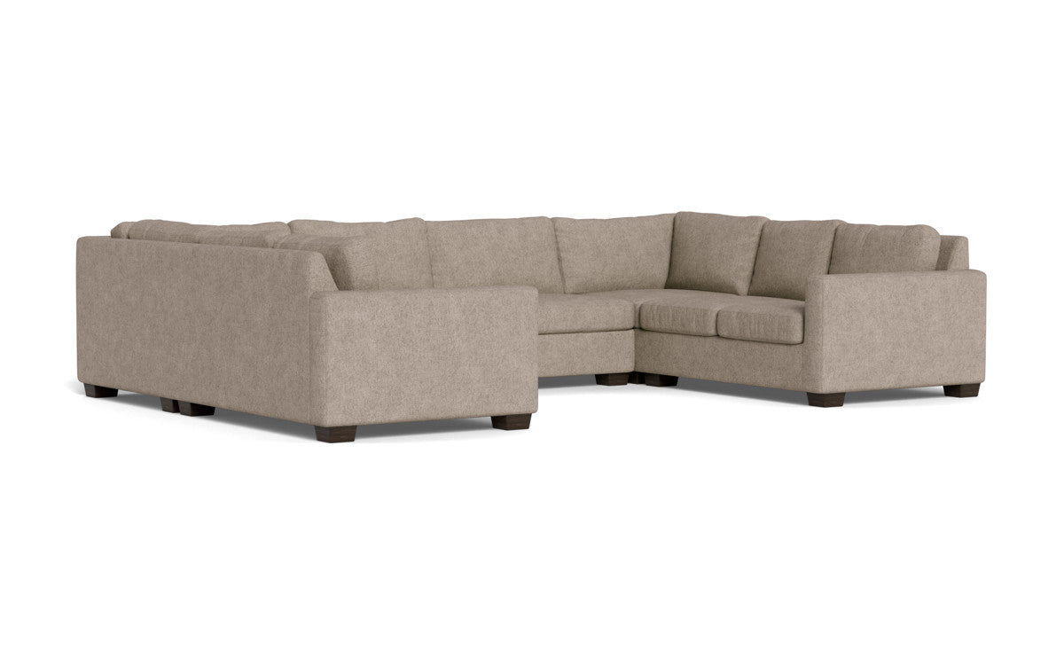 Track 141" Corner Sofa U Sectional - Elliot Pebble